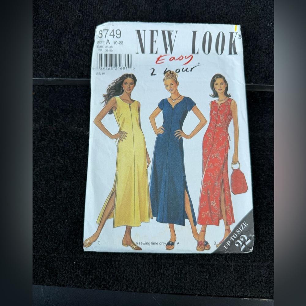 New Look Maxi Dress Pattern - Vibrant Yellow, Elegant Blue, Bold Red